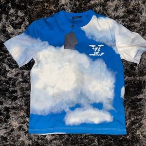 LOUIS VUITTON CLOUD PRINT SHIRT MENS L